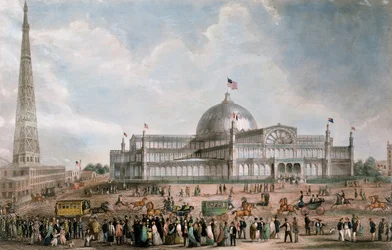 Exterior View of the New York Crystal Palace, 1853