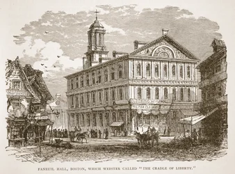 Faneuil Hall, Boston, which Webster Called The Cradle of Liberty, from a Book Published 1896