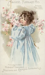Girl in Blue Dress