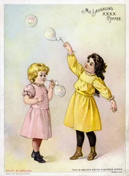 Girls Blowing Bubbles