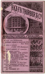 H.K. & F.B. Thurber & Co. Trade Booklet, Recto