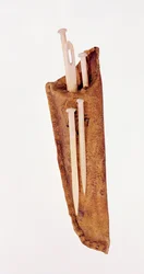 Indian sewing kit, from the Northwest American coast