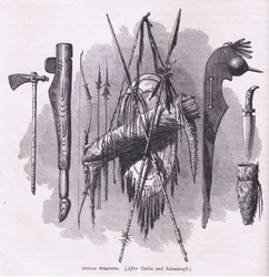 Indian weapons, illustration from Cassell