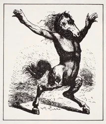 Kelpie Water Demon, from The World Guide to Gnomes, Fairies, Elves and Other Little People by Thomas Keightley (1789-1872), published 1880