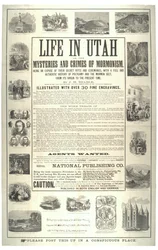 Life in Utah or the Mysteries and Crimes of Mormonism; Being an Expose of Their Secret Rites and Ceremonies, c.1870