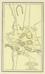 Map of the City of Ancient Rome During Its Greatness, BC 30-AD 400