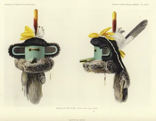 Mask of Pautiwa - front and side views