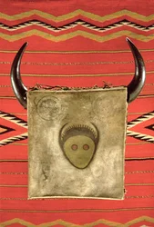 Navajo buffalo moon blanket, from Arizona