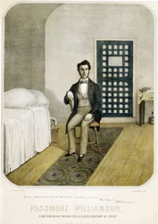 Passmore Williamson in Moyamensing Prison for alleged Contempt of Court (1855)