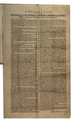 Petition from the General Congress in America to the King, Continental Congress, 26th October 1774