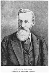 Portrait of Salvador Cisneros Betancourt (1828-1914) from The Story of Cuba by Murat Halstead