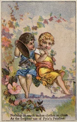 Pretty Girls Sitting on Branch