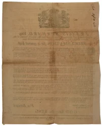 Proclamation in the name of Francis Bernard, Governor of Massachusetts Bay: announcing a day of fasting during French & Indian War, 8th April, 1761