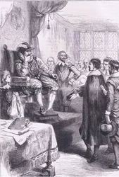 Puritans before James I, illustration from Cassell
