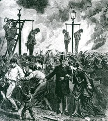 Riots prevail during Great Fire of Chicago in 1871