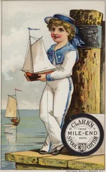 Sailor Boy with Yacht