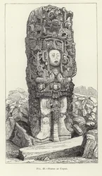 Statue at Copan