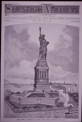 Statue of Liberty ‘As It Will Appear When Completed’ on Cover of Scientific American