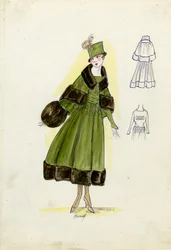 Tailored suit, Doucet, Fall 1916