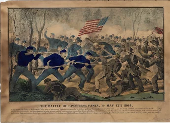 The Battle of Spottsylvania, Va. May 12th 1864, pub. by Currier & Ives, c.1864