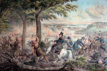 The Battle of the Thames in 1813