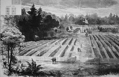 The Burial Ground at the Prisoner of War Camp at Andersonville