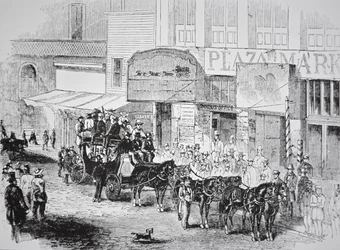 The Butterfield Overland Mail Coach, published in Harper