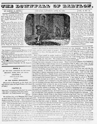 The Downfall of Babylon, illustration from an Anti-Catholic pamphlet showing a nun throwing a murdered infant into a pit, 1836