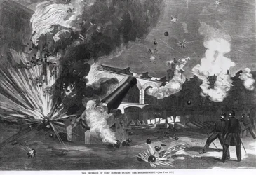 The Interior of Fort Sumter During the Bombardment, 12th April 1861, from 