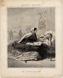 The Letter for Home (Illustration from Campaign Sketches)