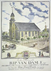 The New Dutch Reformed Church, Built on the Corner of Nassau and Liberty Streets, New York City, in 1731