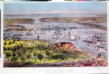 The Port of New York, Birds-eye View from the Battery