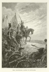 The Pretender lands in Scotland