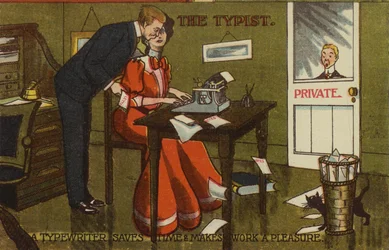 The Typist - a typewriter saves time and makes work a pleasure