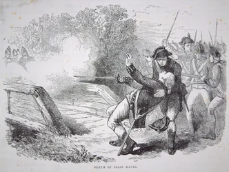 The death of Isaac Davis at Concord Bridge
