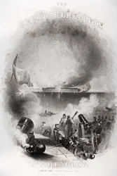 Title page illustration of The attack on Fort Sumter in 1861, from 