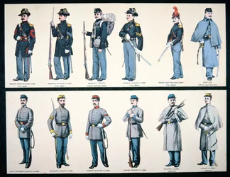 Union and Confederate Army Uniforms