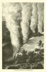 Victoria Falls in the Zambesi