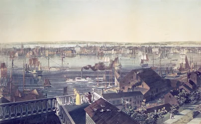 View of Manhattan from Brooklyn, 1837