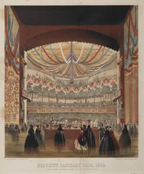 View of the Academy of Music as seen from the stage, Brooklyn Sanitary Fair, 1864