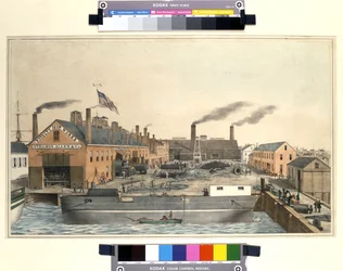 View of the Stillman & Allen Novelty Iron Works
