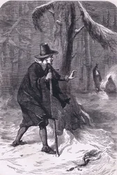 William in the forest, illustration from Cassell