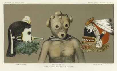 Zuni Masks and Ko-Ye-Me-Shi