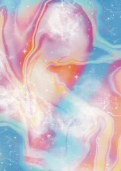 Ethereal Marble Galaxy