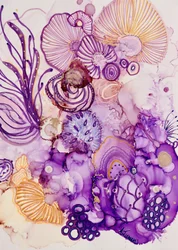 Purple Gold Fantasy Bloom