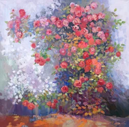Vibrant Rose Garden