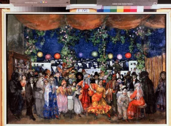 Carnival in Spain. Painting by Anatoli Afanasyevich Arapov