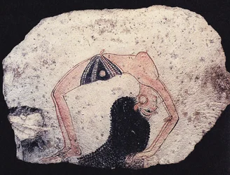 Ostracon with Dancing Girl