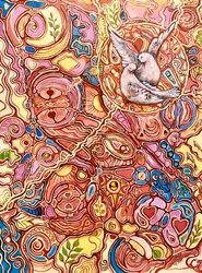 Abstract Love Birds