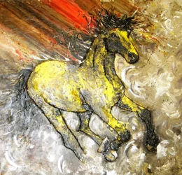 Dynamic Yellow Horse